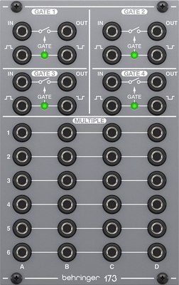 

Модуль фильтров для синтезатора, 173 Quad Gate/Multiples