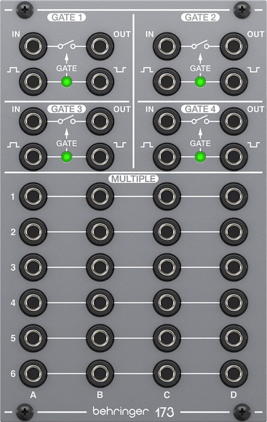 Модуль фильтров для синтезатора Behringer 173 Quad Gate/Multiples