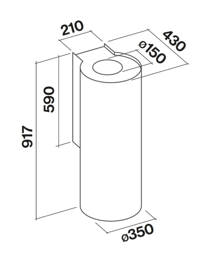 Вытяжка коробчатая Falmec Polar (X) 35 Stainless Steel / CPON90.E8P2#ZZZI491F