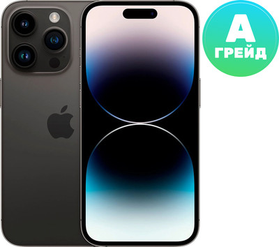 Смартфон восстановленный Apple iPhone 14 Pro 256GB Flip Грейд A (космический черный) - 