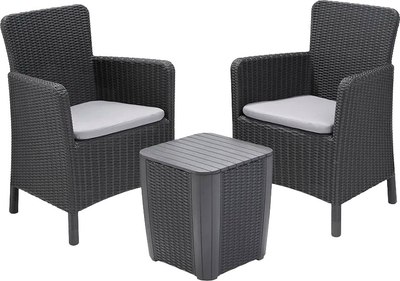 Комплект садовой мебели Keter Trenton balcony / 231695 (графит) - 