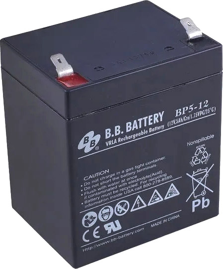 Аккумуляторная батарея BB BP 5-12 (12В/5Ач)