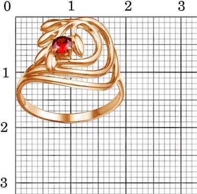 Кольцо Красная Пресня 24813619Гр (р.16.5)