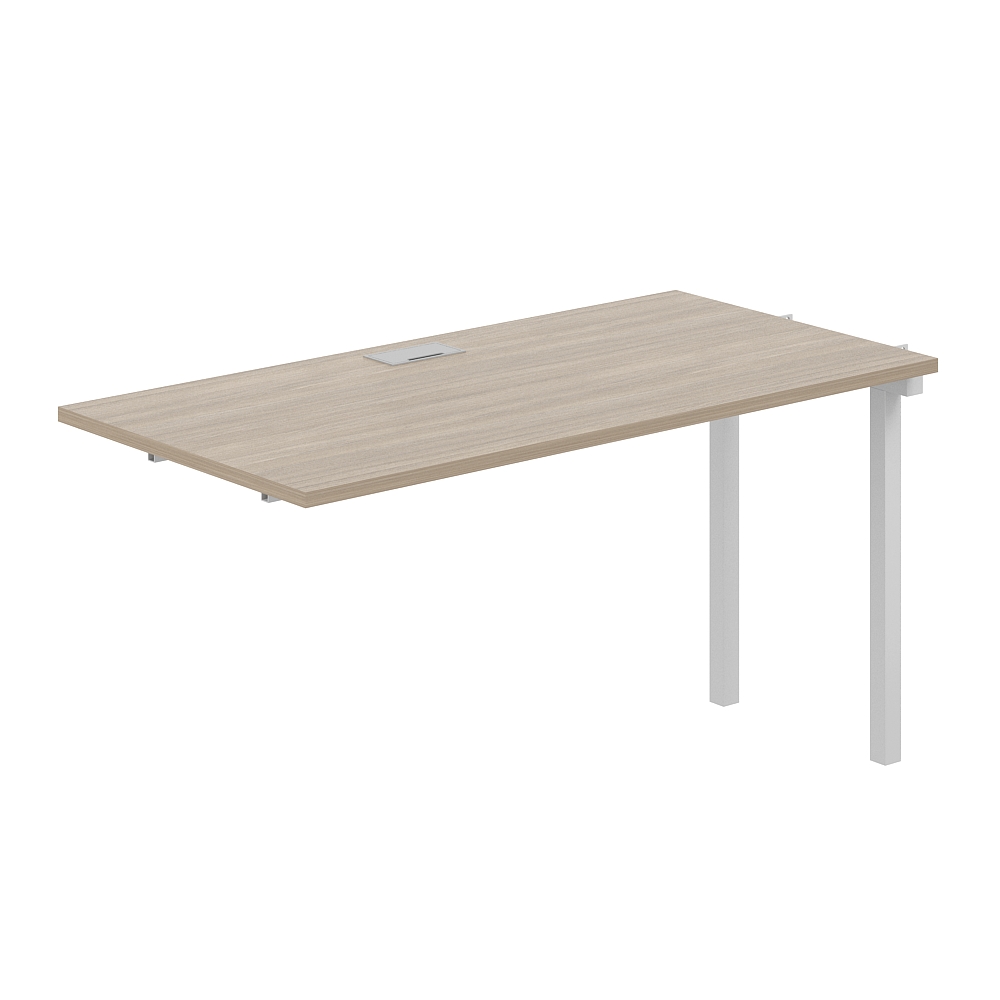 Стол модульный Norden 280x60x75 / SG.264.OD.44.WH (белый/дуб темный)