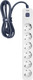 Сетевой фильтр Powercom SP-06W (5м, 6 розеток, белый/серый) -