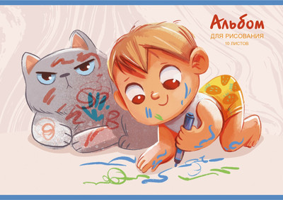 Альбом для рисования Listoff Рисуем вместе / А102300 - 