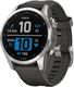 Умные часы Garmin Fenix 7S 42mm / 010-02539-01 (серебристый, графитовый ремешок) - 