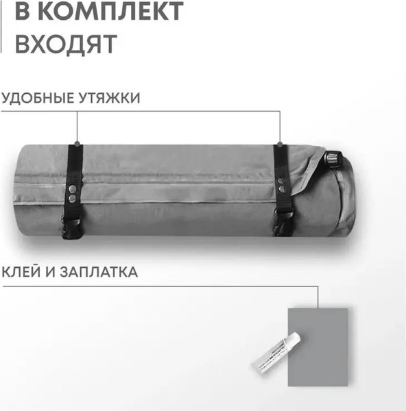 Туристический коврик RSP Outdoor Velour 50 Double / M-VEL-50-DBL-G (серый)