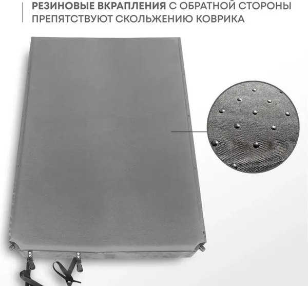 Туристический коврик RSP Outdoor Velour 50 Double / M-VEL-50-DBL-G (серый)