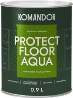 Эмаль Командор Protect Floor Aqua База 1 Полиакриловая (900мл, полуматовый) - 