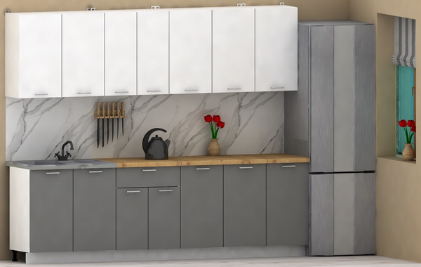 Купить Кухонный гарнитур Eligard Lion 2.6 без столешницы в Гродно