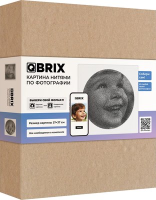 Набор для творчества «изонить» QBRIX Картина нитями по фото 41000