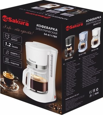 Купить Капельная кофеварка Sakura SA-6117W  