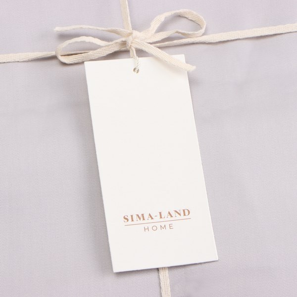 Простыня Sima-Land Home Tencel 160x235 / 10285347 (светло-серый)