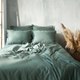 Пододеяльник Sima-Land Home Tencel 180x220 / 10285273 (оливковый) - 