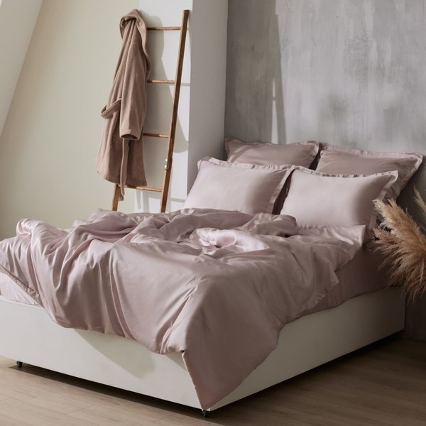 Простыня Sima-Land Home Tencel 160x235 / 10285261 (пудра)