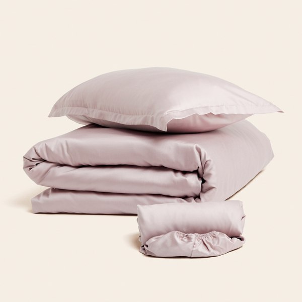 Простыня Sima-Land Home Tencel 160x235 / 10285261 (пудра)