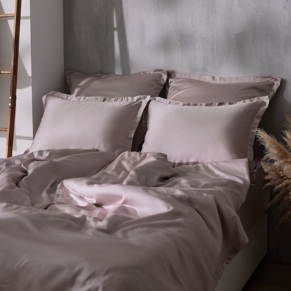 Простыня Sima-Land Home Tencel 160x235 / 10285261 (пудра)