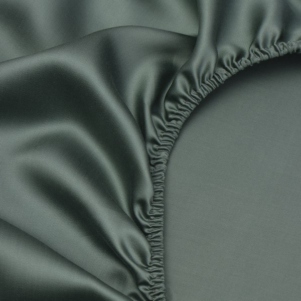 Простыня Sima-Land Home Tencel 200x200 на резинке / 10285283 (оливковый)