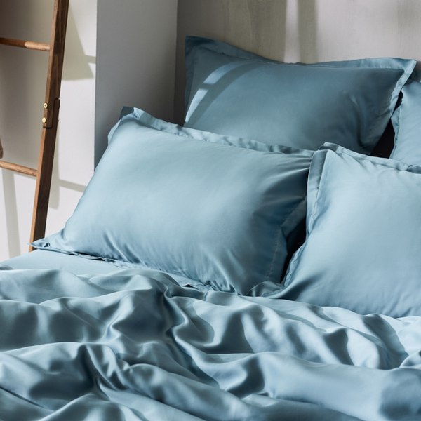 Пододеяльник Sima-Land Home Tencel 180x220 / 10285316 (серо-голубой)
