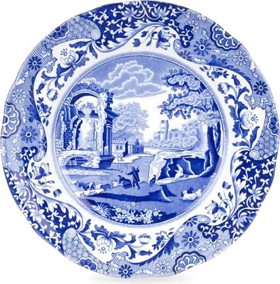 Тарелка столовая обеденная Spode Голубая Италия / SPD-BLI0120-1