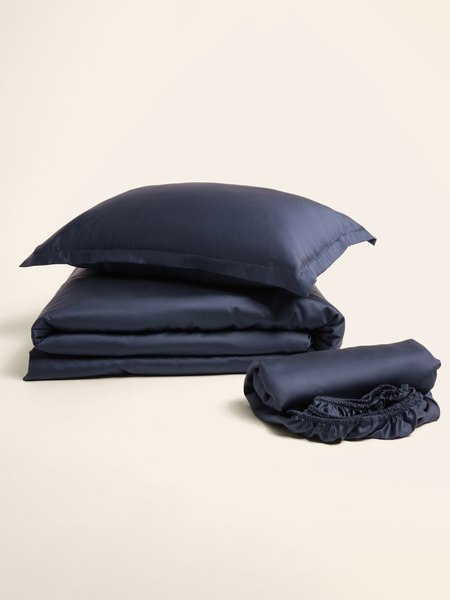 Пододеяльник Sima-Land Home Tencel 200x220 / 10285361 (синий)