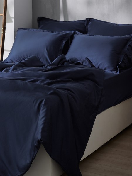 Пододеяльник Sima-Land Home Tencel 200x220 / 10285361 (синий)