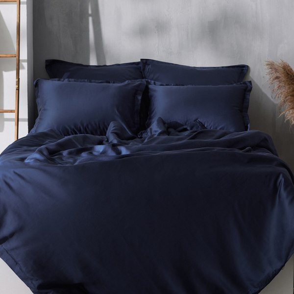 Пододеяльник Sima-Land Home Tencel 200x220 / 10285361 (синий)