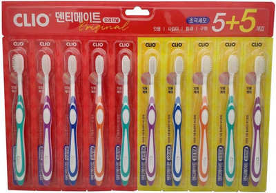 

Набор зубных щеток, Dentimate 5+5 Super Thin Toothbrush