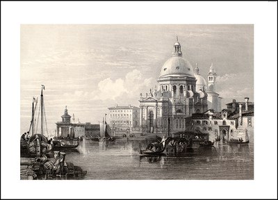 

Картина, Старинная гравюра Венеция 8Л1451