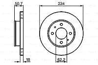 Тормозной диск Bosch 0986479264 - 