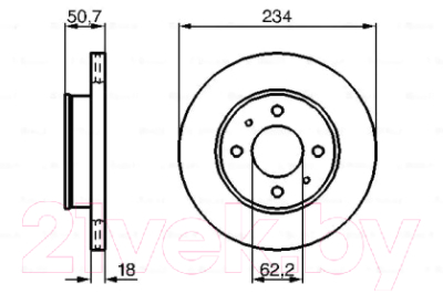 Тормозной диск Bosch 0986479264