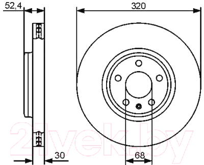 

Тормозной диск Bosch, 0986479468