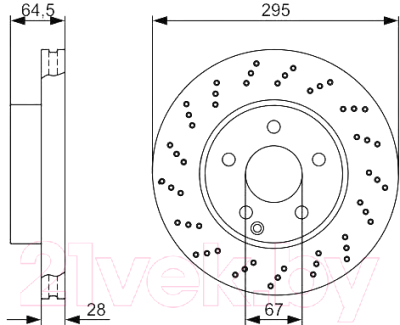 

Тормозной диск Bosch, 0986479331