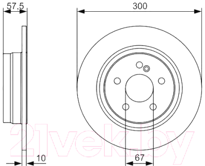 

Тормозной диск Bosch, 0986479410