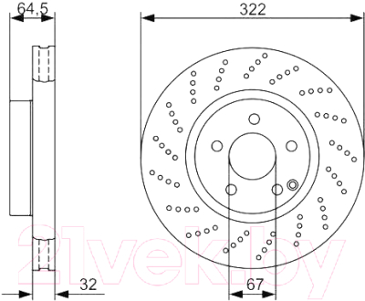 

Тормозной диск Bosch, 0986479408