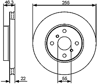 Тормозной диск Bosch 0986479430 - 