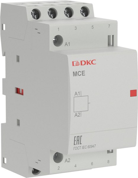 Контактор DKC Yon Max MCE 4P 16A 240В 2НО+2НЗ 4М / MCE-16-22-A240