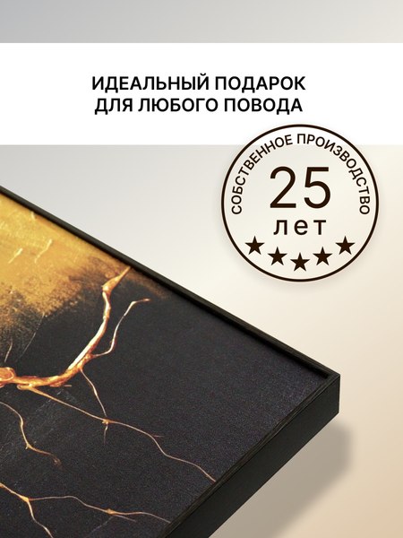 Картина Декарт Абстракция горизонтальная 8Л4022 (в раме)