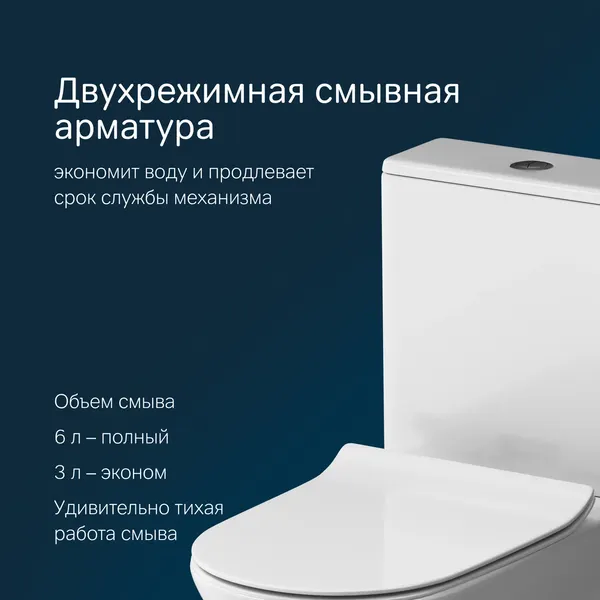 Унитаз напольный AM.PM Sense C748600SC