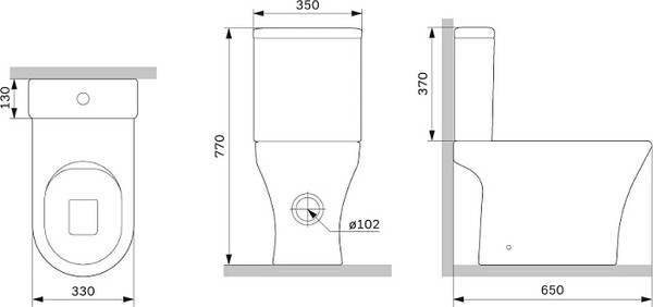 Купить Унитаз напольный AM.PM Sense C748600SC в Жодино