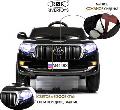 Детский автомобиль RiverToys М444БХ (черный глянец)