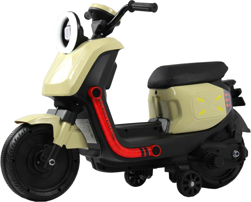 Детский мотоцикл RiverToys G888GG (молочный)