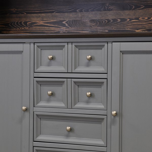 Шкаф с витриной Dipriz Lakeview Д.98026 (бейц винтаж)