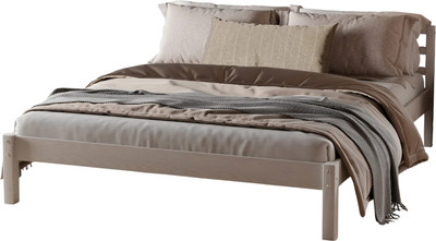 Двуспальная кровать Dipriz Tarva 160x200 / Д.83056.1 (белый воск) -