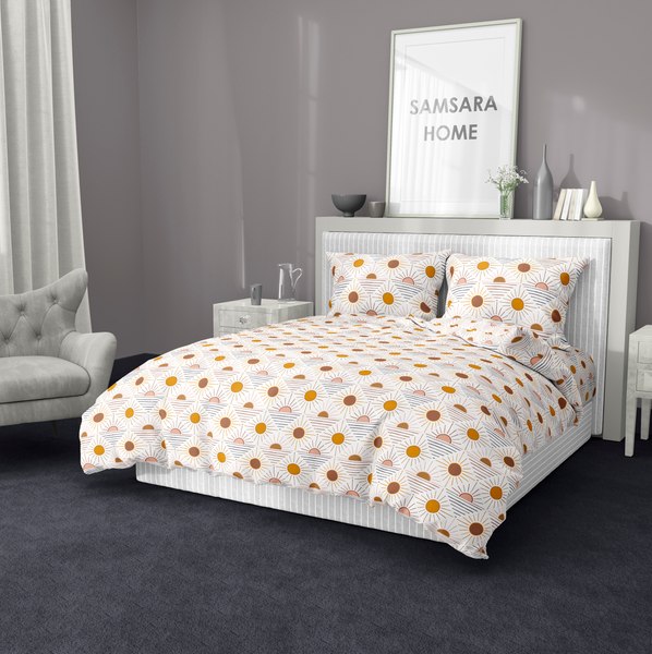 Комплект наволочек Samsara Home Солнечный Паттерн 70x70 ПК7070Н-1