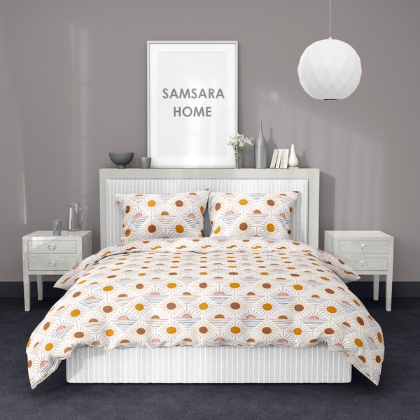 Комплект наволочек Samsara Home Солнечный Паттерн 70x70 ПК7070Н-1