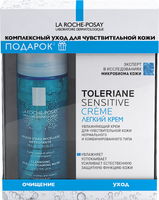 Набор косметики для лица La Roche-Posay Toleriane Sensitive Крем увлажняющий+Пенка мицеллярная (40мл+50мл) - 