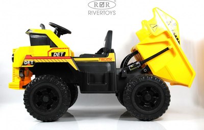 Детский автомобиль RiverToys K111AM (желтый)