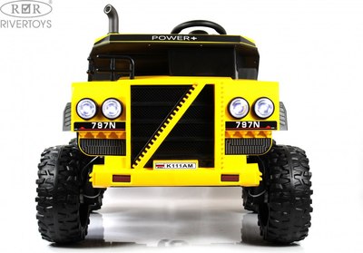 Детский автомобиль RiverToys K111AM (желтый)